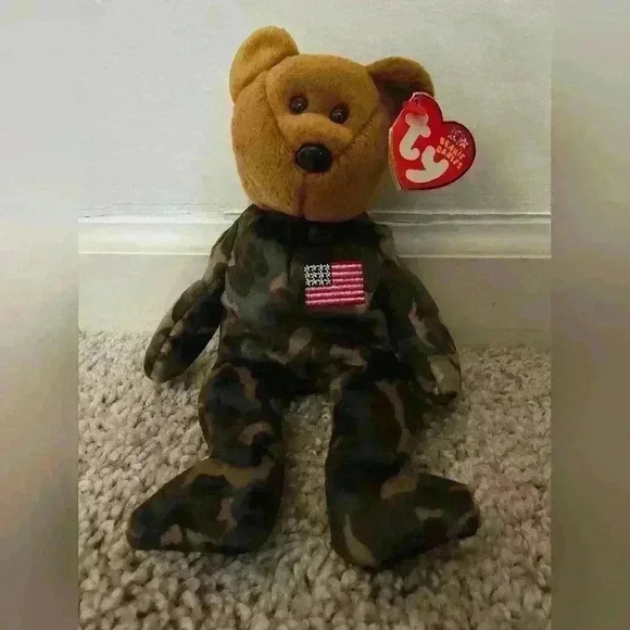 Ty Beanie Baby - HERO the Military Bear 2003 - Picture 1 of 4